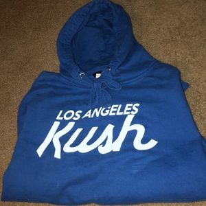 Used Blue/White Los Angeles Kush Hoodie